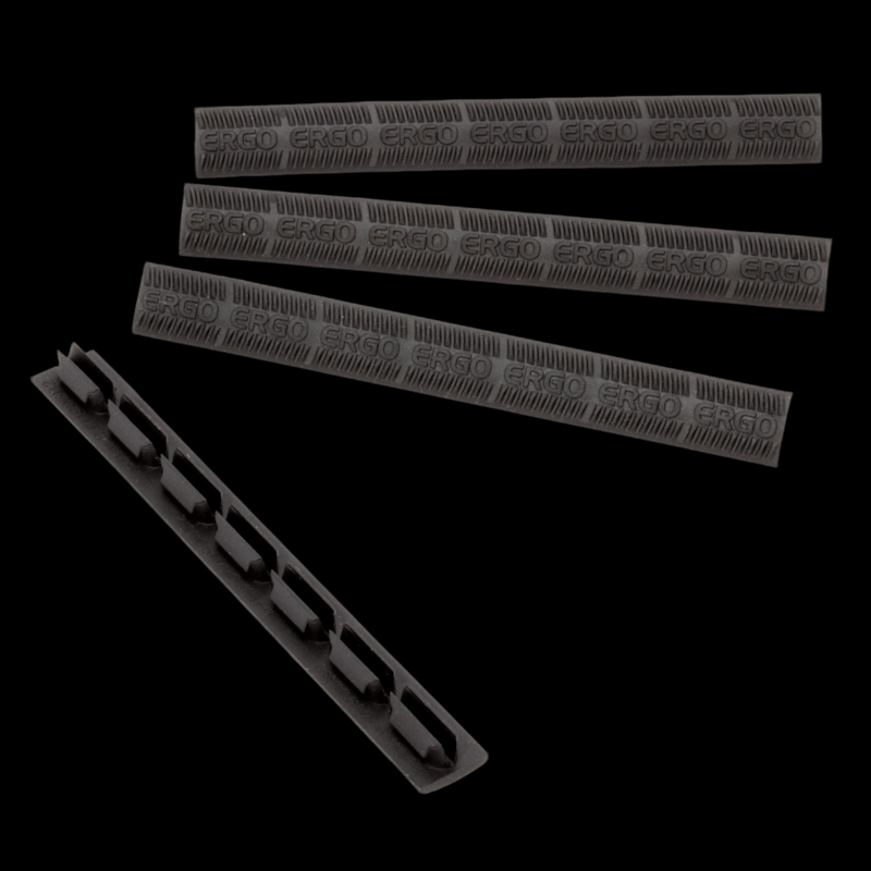 Ergo Modular Wedgelok Rail Covers KeyMod 7 slot (4 Pack) Black - Image 1