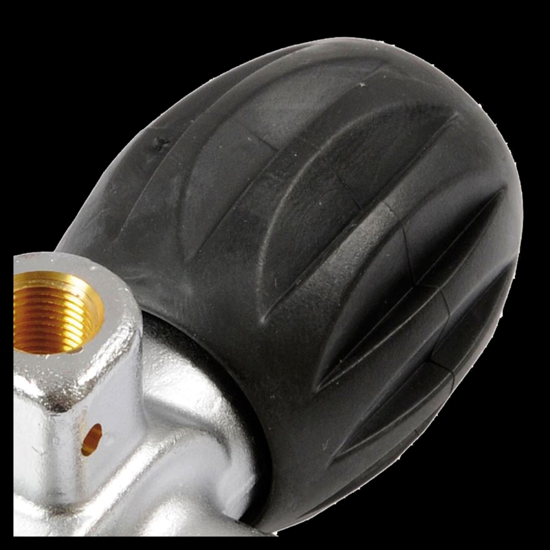 Black Rubber Dive Bottle Handwheel - Image 1