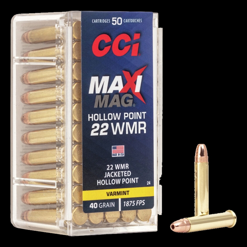 CCI Maxi-Mag 22 WMR 40gr Bullets - Image 1