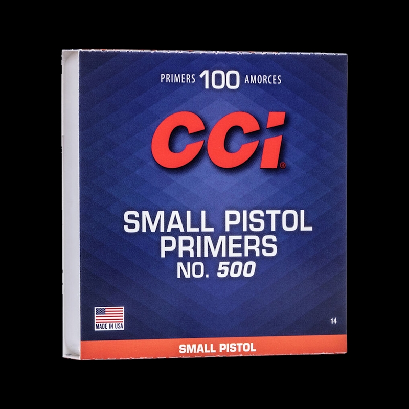 CCI 500 Standard Small Pistol Primer (100 Pack) - Image 1