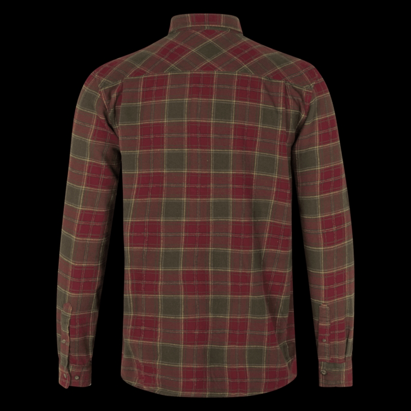 Seeland Glen Flannel Shirt Red Forest L - Image 2