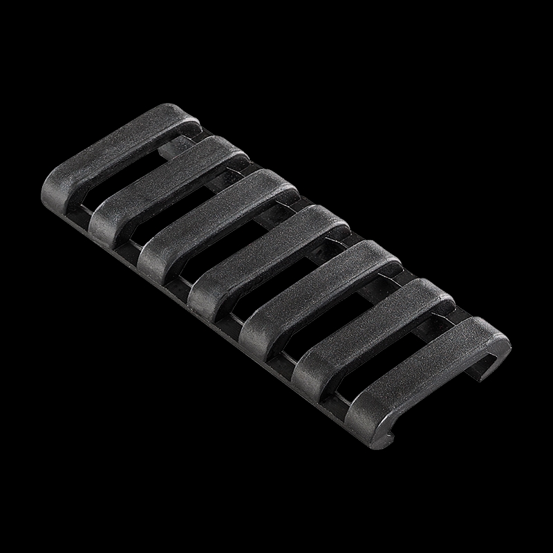 Ergo 7 Slot Low Profile Ladder Rail Covers (3 Pack) Black - Image 1