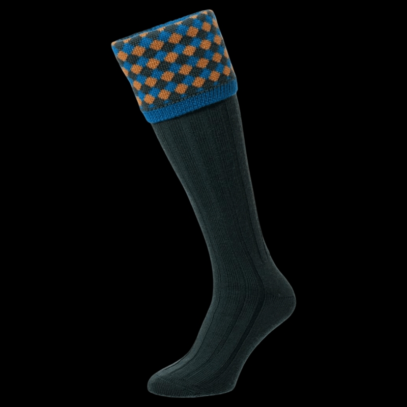 Hadleigh Diamond Shooting Socks Racing Green - Size 6-11 - Image 1