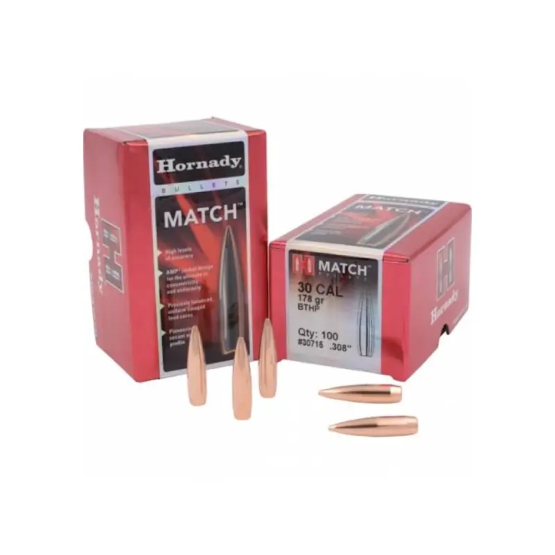 Hornady 30 Cal 178Gr ELD Match Bullets (100) - Image 1