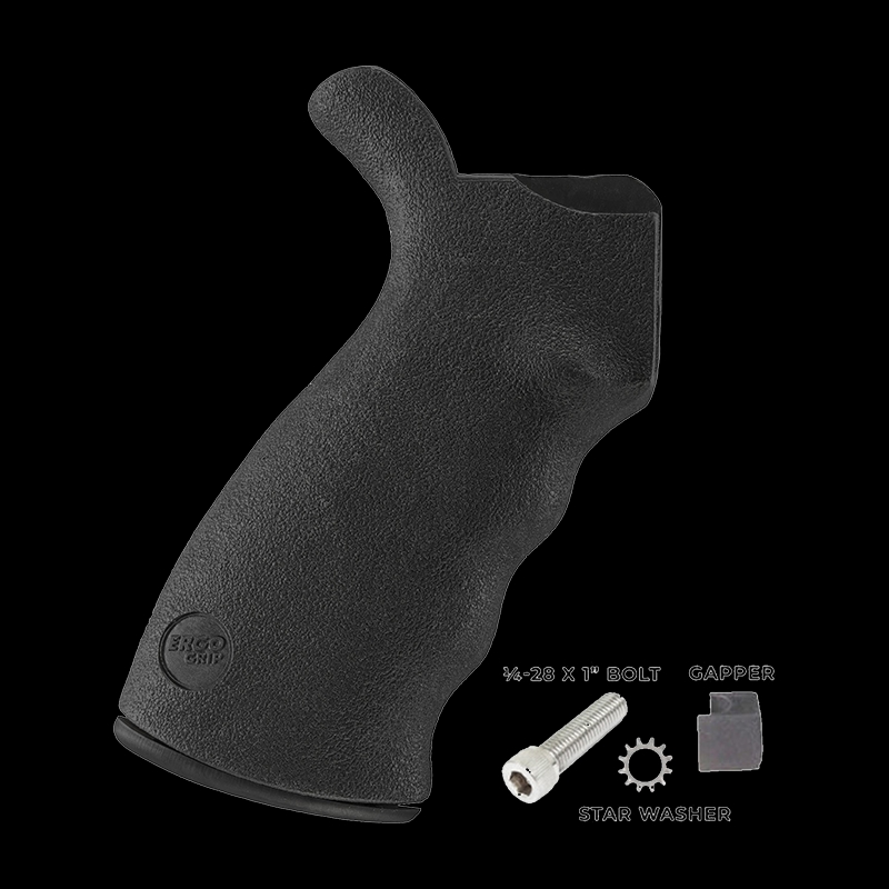 Ergo AR15/M16 Rigid Grip - Ambidextrous- Black - Image 1
