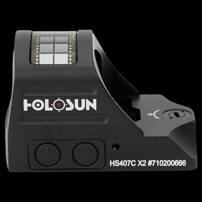 Holosun 407C X2 - 2 MOA Red Dot Solar Powered Reflex Sight - Image 4