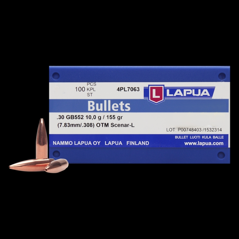 Lapua Scenar L 308 Cal 155gr HPBT Bullets - Image 1