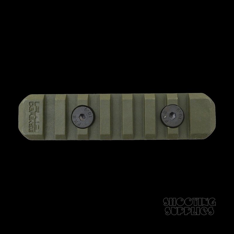 FAB Defense M-Lok Plastic Rail 8 Slot Green - Image 1