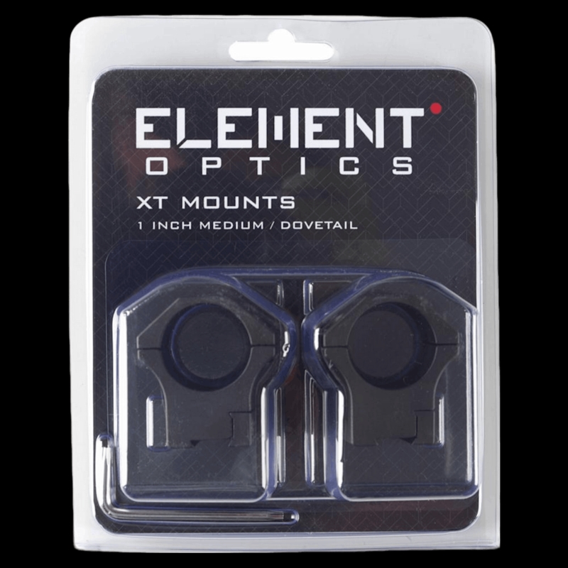 Element Optics XT Scope Mounts 1" Low - Image 3