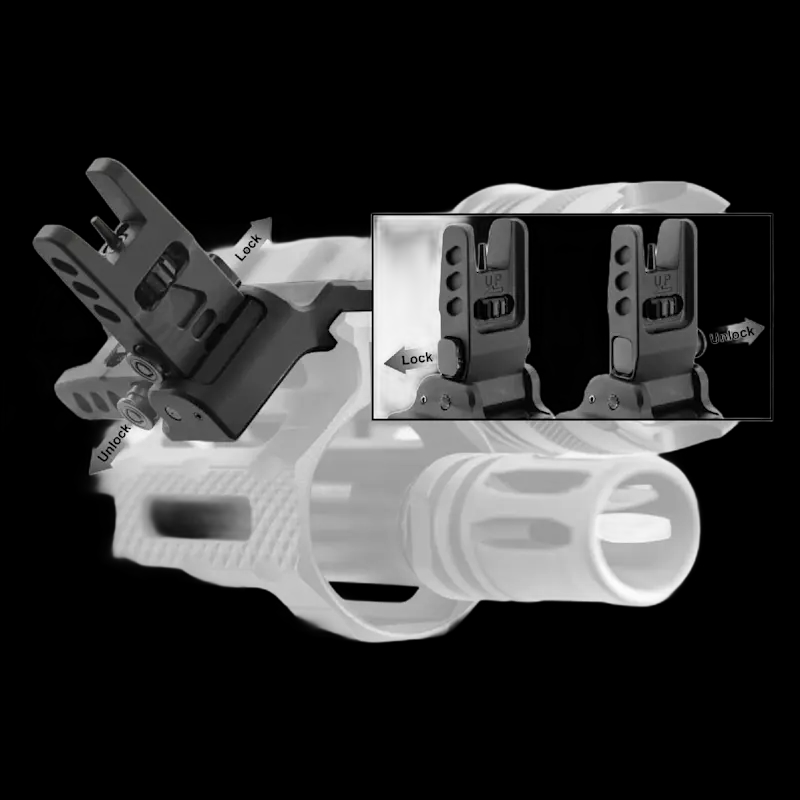 UTG Accu-Sync 45 Degree Flip-up Front Sight - Image 5