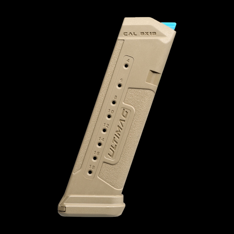 FAB Defense Ultimag Glock Magazine Tan 18 Rounds - Image 1