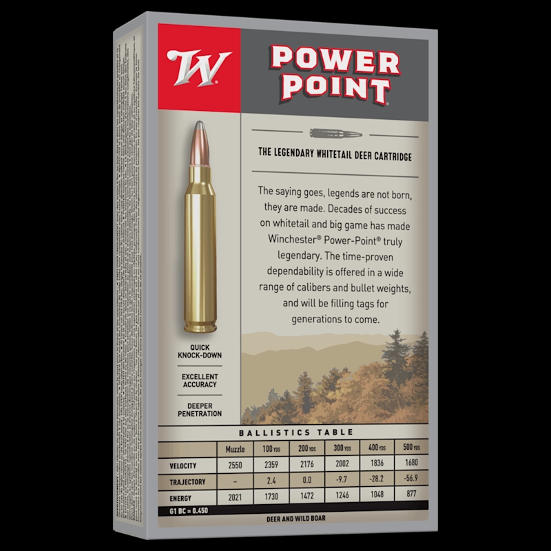Winchester Power Point 6.5x55 140Gr Ammunition - Image 2