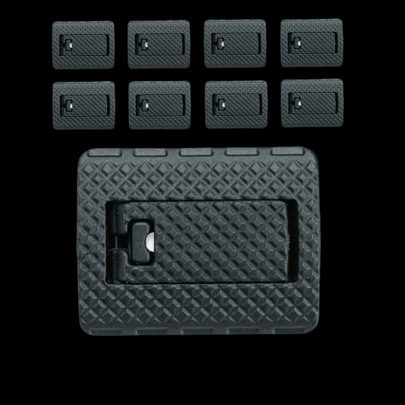 FAB Defense Locking Rail Cover (Pack of 9) for M-lok Wide Green - Image 2