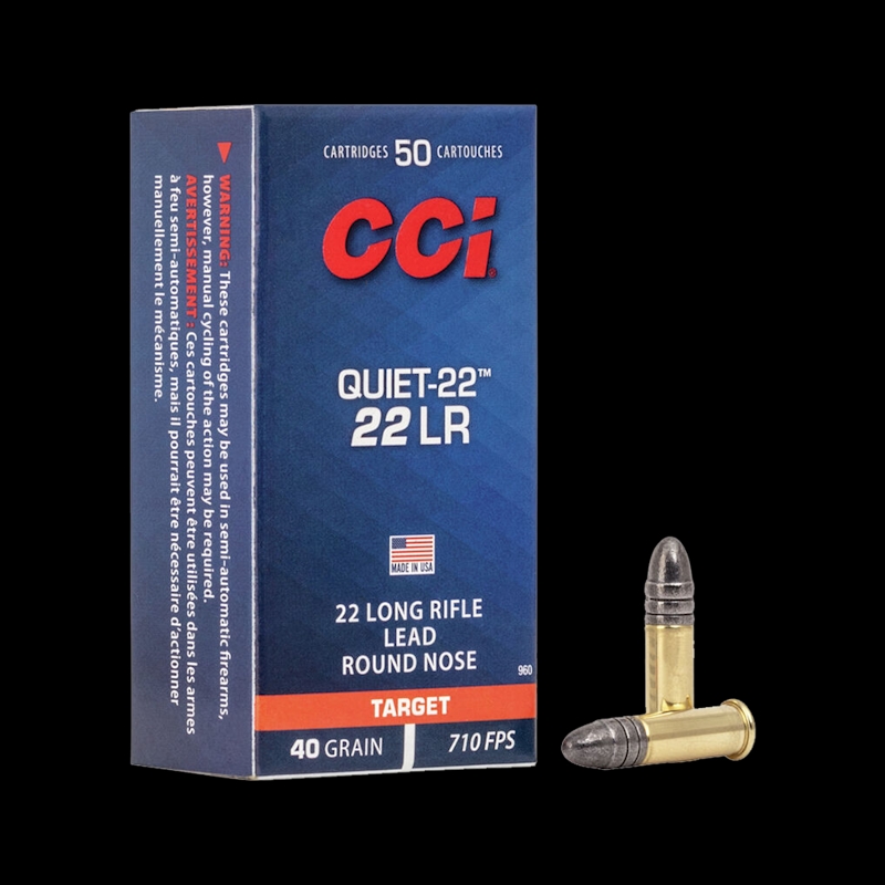 CCI Quiet 22LR Subsonic 40gr - Image 1