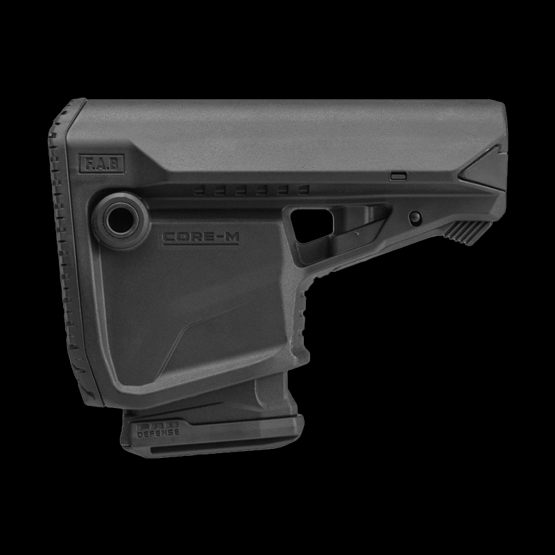 FAB Defense GL Core Stock With Mag Holder Black - Image 1