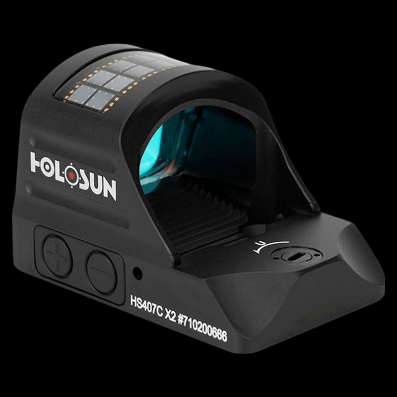 Holosun 407C X2 - 2 MOA Red Dot Solar Powered Reflex Sight - Image 6