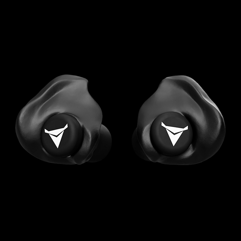 Decibullz Custom Moulded Reusable Ear Plugs Black - Image 2