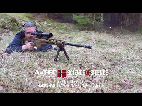 A-TEC Marksman: combined muzzle brake and suppressor for sniper rifles