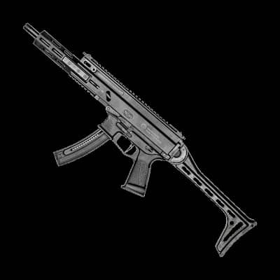 Grand Power Stribog 22LR 12" Semi-Auto Rifle Black