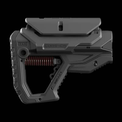 FAB Defense GL Core Impact Collapsible AR15 Buttstock With Cheekriser Black