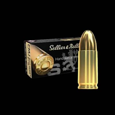 S&B 9 mm SP 124gr Ammo