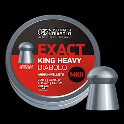 JSB Exact King Heavy .25 Pellets (300)