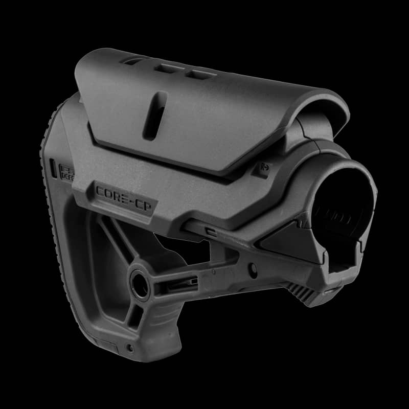 FAB Defense Core-S CQB Optimised Buttstock Black With Cheek Riser - Image 1