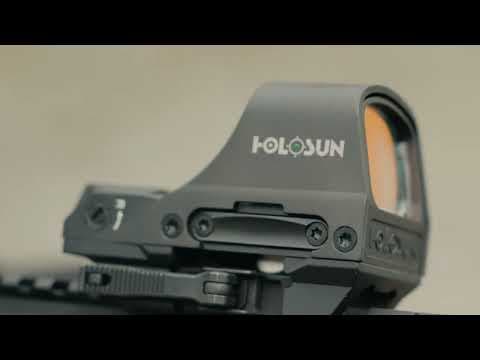 Holosun HE510C open reflex sight in action