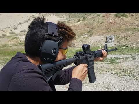 Protect your ears in style with the Axil Trackr Electronic Earmuffs!