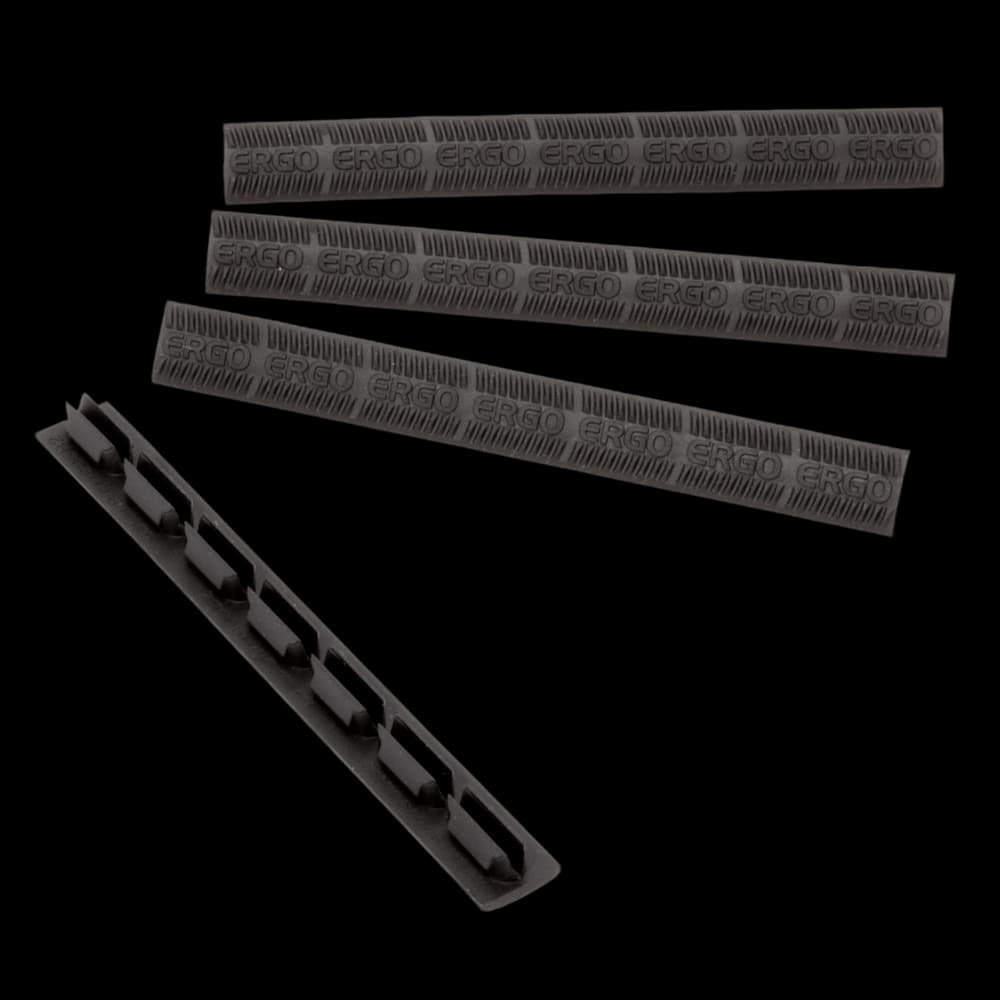 Product Image of Ergo Modular Wedgelok Rail Covers KeyMod 7 slot (4 Pack) Black