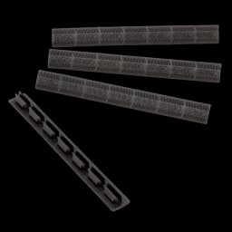 Image of Ergo Modular Wedgelok Rail Covers KeyMod 7 slot (4 Pack) Black