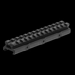 Image of UTG Super Slim Picatinney Angled Riser Mount 13 slot 20 MOA