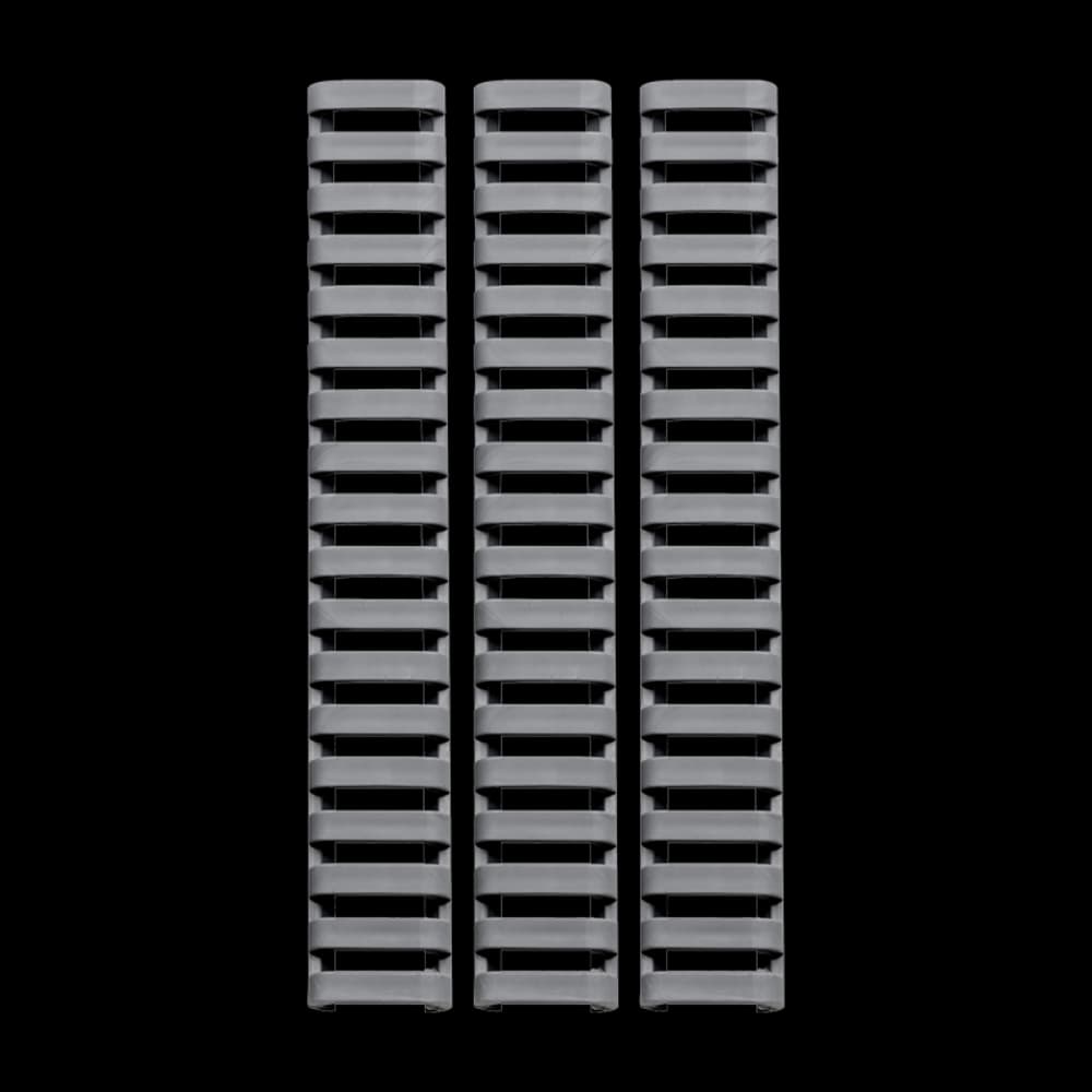 Product Image of Ergo 18 Slot Low Profile Ladder Rail Cover (3 Pack) Graphite Grey