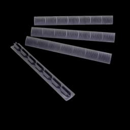 Image of Ergo Modular Wedgelok Rail Covers KeyMod 7 slot (4 Pack) Graphite Grey