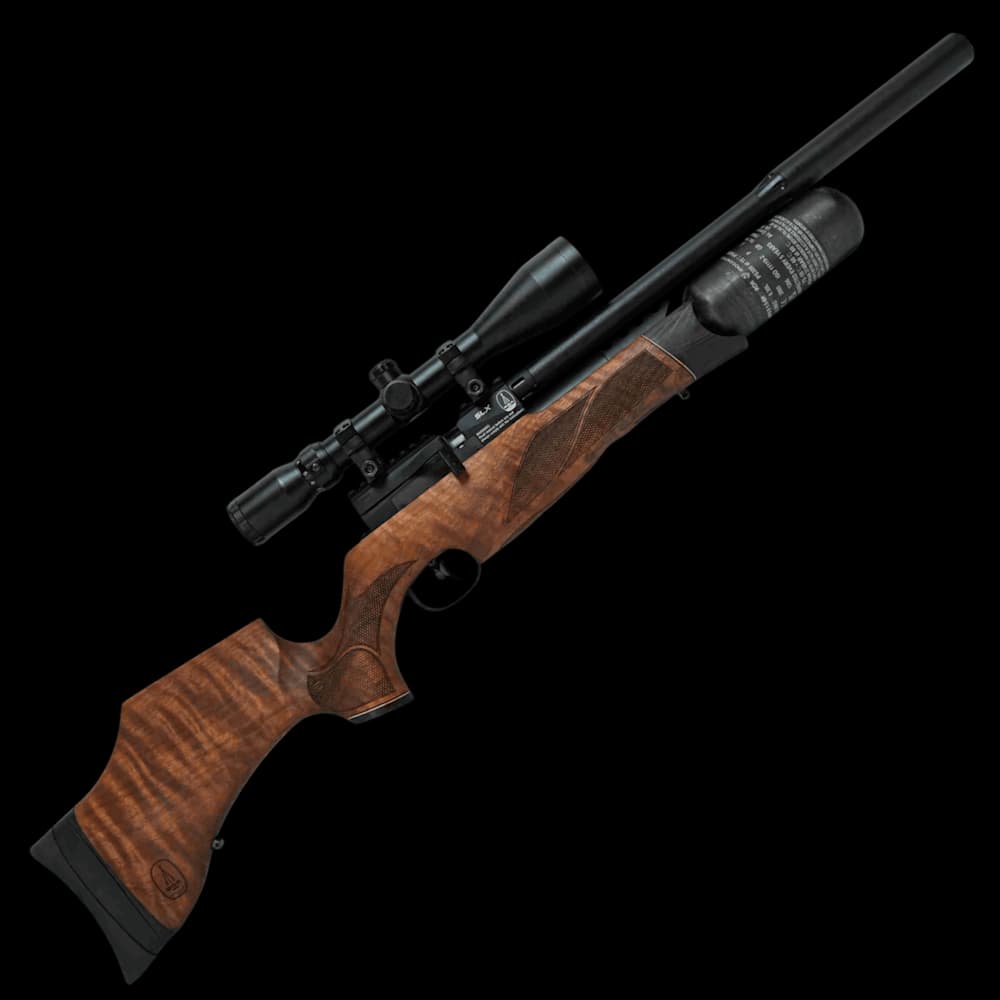 Product Image of BSA R12 SLX Walnut Air Rifle 12ft/lbs .22