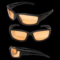 Blade Runner Soft Touch Matte Black/Amber Shooting Glasses