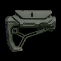 FAB Defense GL Core Collapsible AR15 Buttstock With Cheekriser Green