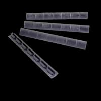 Ergo Modular Wedgelok Rail Covers KeyMod 7 slot (4 Pack) Graphite Grey