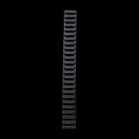 Ergo 25 Slot Low Profile Ladder Rail Covers (3 Pack) Black