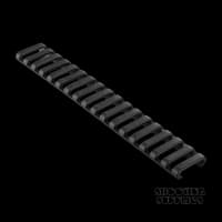 Ergo 18 Slot Low Profile Ladder Rail Cover Black