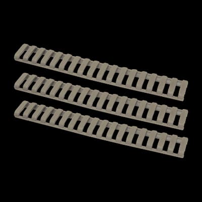 Ergo 18 Slot Low Profile Ladder Rail Cover (3 Pack) Dark Earth