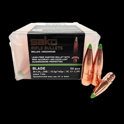 Sako Blade 30Cal Bullets TXM 162Gr Lead Free (50)