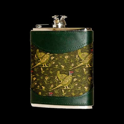 Bisley Hip Flask 6Oz Leather/Fabric