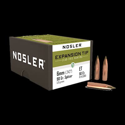 Nosler 6 mm/.243 90gr E-Tip (50)