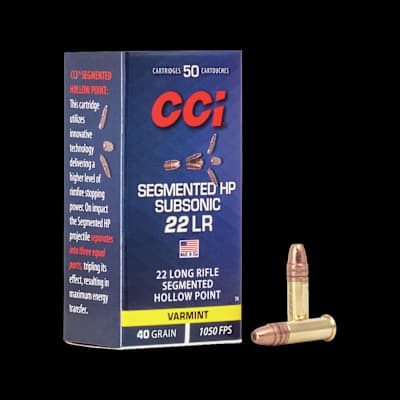 CCI Subsonic Segmented Hollow Point 22LR 40gr