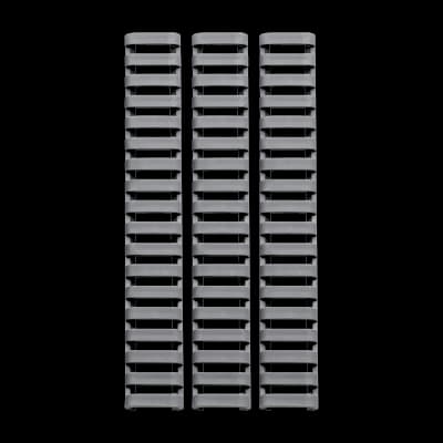 Ergo 18 Slot Low Profile Ladder Rail Cover (3 Pack) Graphite Grey
