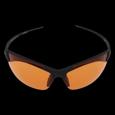 Edge Sharp Edge Shooting Glasses, Tiger Eye, Thin Temple, Black Frame