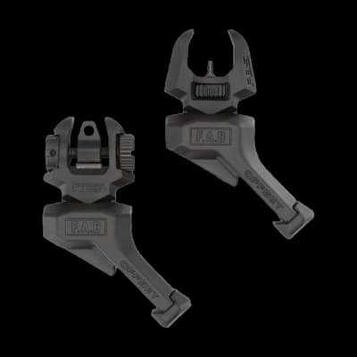 FAB Defense Front And Rear Offset Folding Sights Black