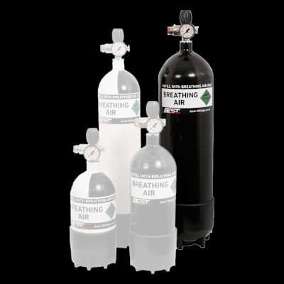 12Lt Cylinder 300 Bar With Gauge Bleed Hose