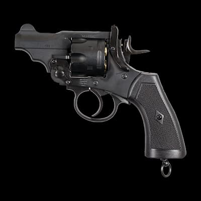 Webley Mk VI .455 2.5" Barrel Air Pistol Black .177